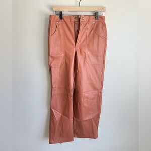 Blank NYC The Baxter Leather Ribcage Straight Leg Pant